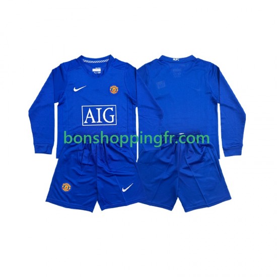 Maillot Rétro Extérieur Manchester United 2008 Manches Longues Jeune Enfant(+shorts) Maillot Rétro Extérieur Manchester United 2008 Manches Longues Jeune Enfant(+shorts)