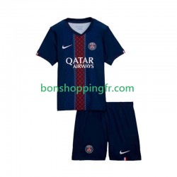 Maillot Domicile Paris Saint-Germain 2025-2026 Manches Courtes Jeune Enfant(+shorts)