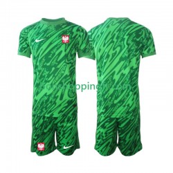 Maillot 3ème Pologne Gardien 2024 Manches Courtes Jeune Enfant(+shorts)