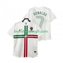 Maillot Rétro Extérieur Portugal Cristiano Ronaldo 7 2012 Manches Courtes Homme