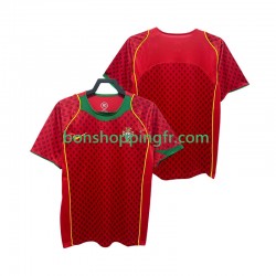 Maillot Rétro Domicile Portugal 2004 Manches Courtes Homme