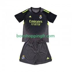 Maillot 3ème Real Madrid Gardien 2025-2026 Manches Courtes Jeune Enfant(+shorts)