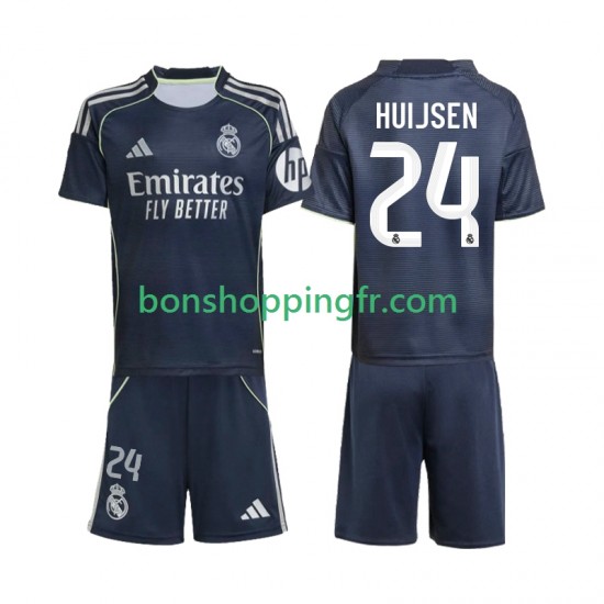 Maillot Extérieur Real Madrid Huijsen 24 2025-2026 Manches Courtes Jeune Enfant(+shorts) Maillot Extérieur Real Madrid Huijsen 24 2025-2026 Manches Courtes Jeune Enfant(+shorts)