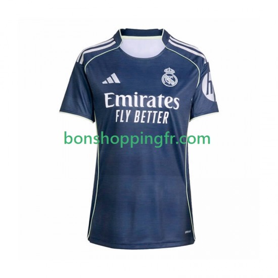 Maillot Extérieur Real Madrid 2025-2026 Manches Courtes Femme Maillot Extérieur Real Madrid 2025-2026 Manches Courtes Femme