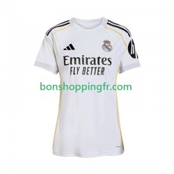 Maillot Domicile Real Madrid 2025-2026 Manches Courtes Femme