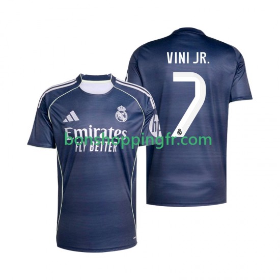 Maillot Extérieur Real Madrid Vinicius Junior 7 2025-2026 Manches Courtes Homme Maillot Extérieur Real Madrid Vinicius Junior 7 2025-2026 Manches Courtes Homme