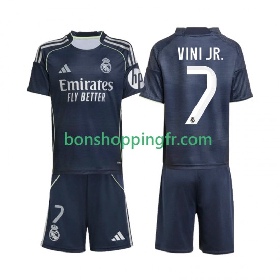 Maillot Extérieur Real Madrid Vinicius Junior 7 2025-2026 Manches Courtes Jeune Enfant(+shorts) Maillot Extérieur Real Madrid Vinicius Junior 7 2025-2026 Manches Courtes Jeune Enfant(+shorts)