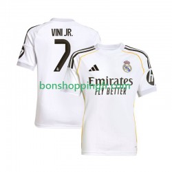 Maillot Domicile Real Madrid Vinicius Junior 7 2025-2026 Manches Courtes Homme