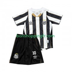 Maillot Extérieur Santos FC Neymar JR 10 2025-2026 Manches Courtes Jeune Enfant(+shorts)