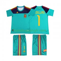 Maillot Rétro Domicile Espagne Casillas 1 2010 Manches Courtes Jeune Enfant(+shorts)