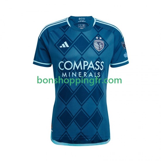 Maillot Extérieur Sporting Kansas City 2025-2026 Manches Courtes Homme Maillot Extérieur Sporting Kansas City 2025-2026 Manches Courtes Homme