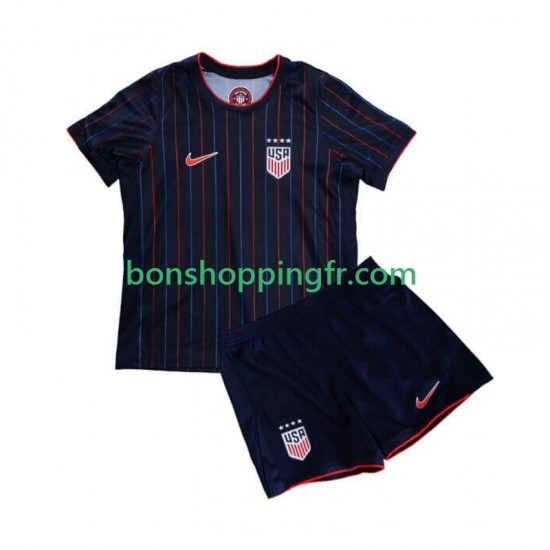 Maillot Extérieur États-Unis 2025 Manches Courtes Jeune Enfant(+shorts) Maillot Extérieur États-Unis 2025 Manches Courtes Jeune Enfant(+shorts)