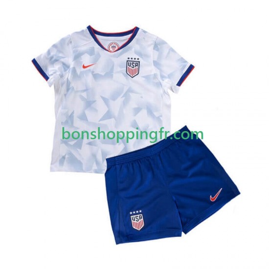 Maillot Domicile États-Unis 2025 Manches Courtes Jeune Enfant(+shorts) Maillot Domicile États-Unis 2025 Manches Courtes Jeune Enfant(+shorts)