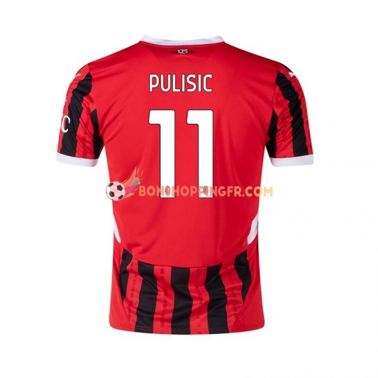 Maillot Domicile AC Milan Pulisic 11 2024-2025 Manches Courtes Homme