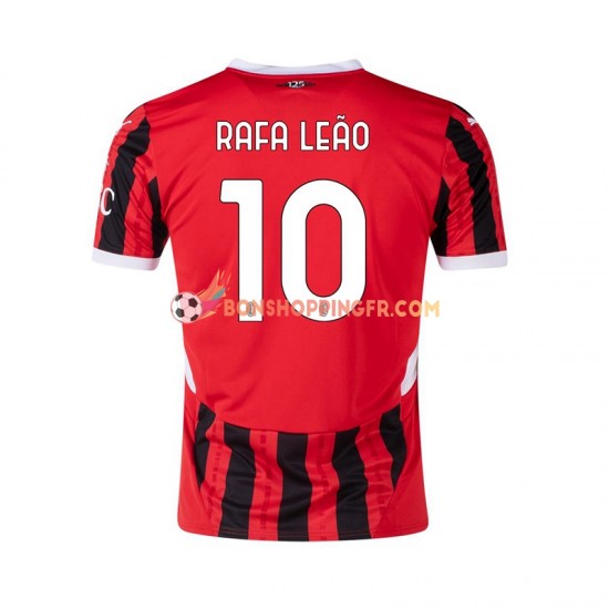 Maillot Domicile AC Milan RAFA LEAO 10 2024-2025 Manches Courtes Homme