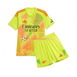 Maillot Domicile Arsenal Gardien 2024-2025 Manches Courtes Jeune Enfant(+shorts)