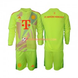 Maillot Domicile Bayern Munich Gardien 2024-2025 Manches Longues Jeune Enfant(+shorts)