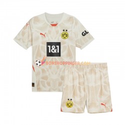 Maillot Extérieur Borussia Dortmund Gardien 2024-2025 Manches Courtes Jeune Enfant(+shorts)