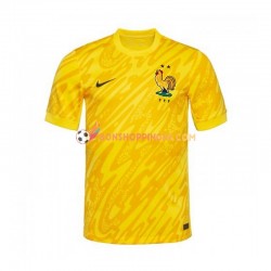 Maillot Domicile France Gardien Euro 2024 Jaune Manches Courtes Homme