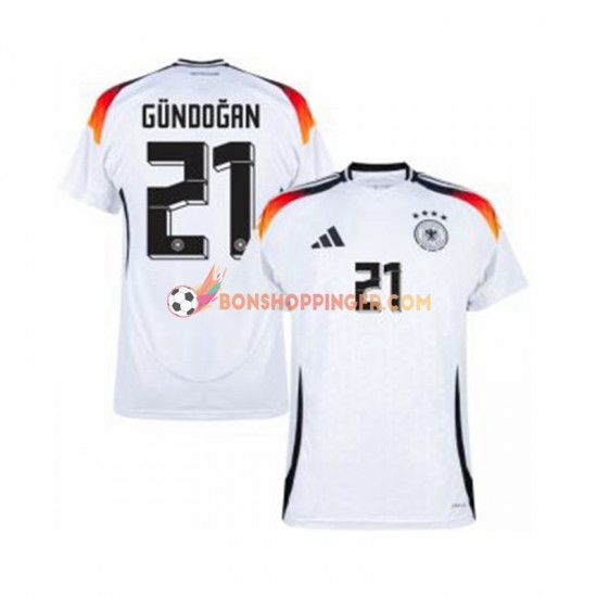 Maillot Domicile Allemagne Ilkay Gundogan 21 Euro 2024 Manches Courtes Homme