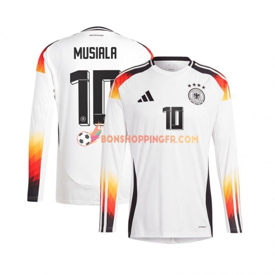 Maillot Domicile Allemagne Jamal Musiala 10 Euro 2024 Manches Longues Homme