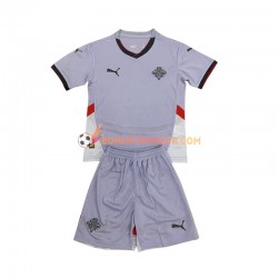 Maillot Extérieur Islande 2024 Manches Courtes Jeune Enfant(+shorts)