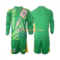 Maillot Extérieur Italie Gardien Euro 2024 Manches Longues Jeune Enfant(+shorts)