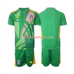 Maillot Extérieur Italie Gardien Euro 2024 Manches Courtes Jeune Enfant(+shorts)