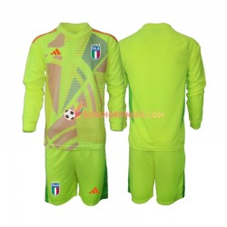 Maillot Domicile Italie Gardien Euro 2024 Manches Longues Jeune Enfant(+shorts)