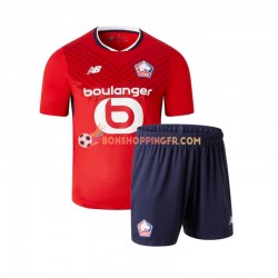 Maillot Domicile OSC Lille 2024-2025 Manches Courtes Jeune Enfant(+shorts)