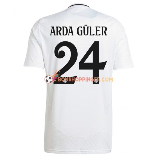 Maillot Domicile Real Madrid ARDA GULER 24 2024-2025 Manches Courtes Homme