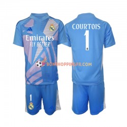 Maillot Domicile Real Madrid Gardien Thibaut Courtois 1 2024-2025 Manches Courtes Jeune Enfant(+shorts)