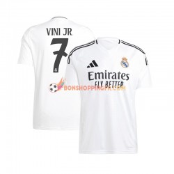 Maillot Domicile Real Madrid Vinicius Junior 7 2024-2025 Manches Courtes Homme