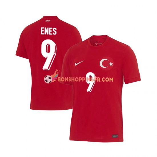 Maillot Extérieur Turquie Enes Unal 9 Euro 2024 Manches Courtes Homme