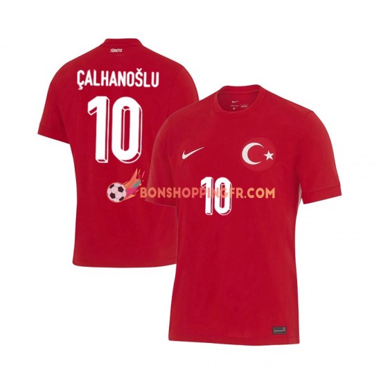 Maillot Extérieur Turquie Hakan Calhanoglu 10 Euro 2024 Manches Courtes Homme