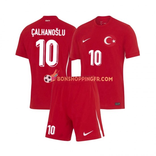 Maillot Extérieur Turquie Hakan Calhanoglu 10 Euro 2024 Manches Courtes Jeune Enfant(+shorts)