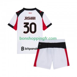 Maillot Extérieur AC Milan Ardon Jashari 30 2025-2026 Manches Courtes Jeune Enfant(+shorts)