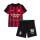 Maillot Domicile AC Milan Ardon Jashari 30 2025-2026 Manches Courtes Jeune Enfant(+shorts)