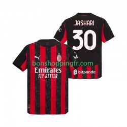 Maillot Domicile AC Milan Ardon Jashari 30 2025-2026 Manches Courtes Homme