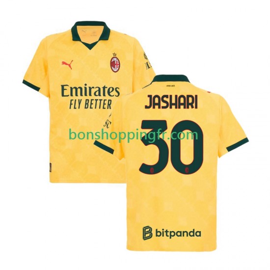 Maillot 3ème AC Milan Ardon Jashari 30 2025-2026 Manches Courtes Homme
