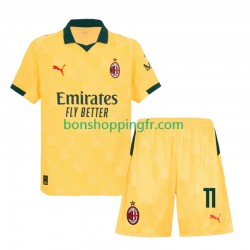Maillot 3ème AC Milan Christian Pulisic 11 2025-2026 Manches Courtes Jeune Enfant(+shorts)
