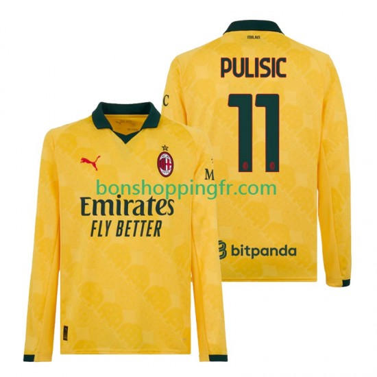 Maillot 3ème AC Milan Christian Pulisic 11 2025-2026 Manches Longues Homme Maillot 3ème AC Milan Christian Pulisic 11 2025-2026 Manches Longues Homme