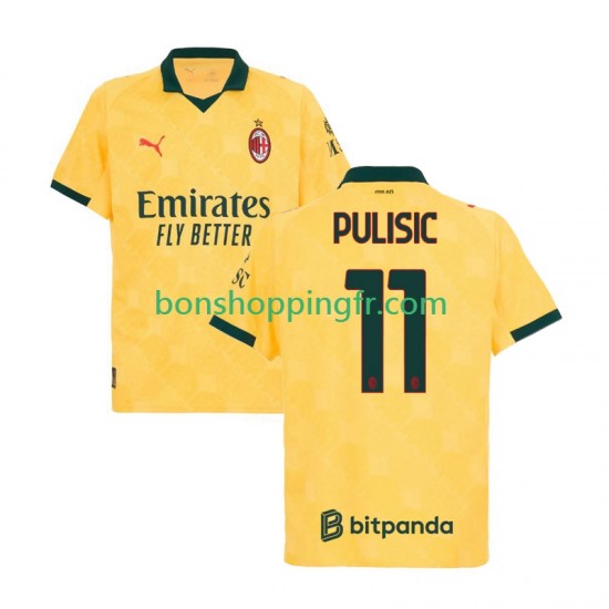 Maillot 3ème AC Milan Christian Pulisic 11 2025-2026 Manches Courtes Homme Maillot 3ème AC Milan Christian Pulisic 11 2025-2026 Manches Courtes Homme