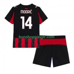 Maillot Domicile AC Milan Luca Modric 14 2025-2026 Manches Courtes Jeune Enfant(+shorts)