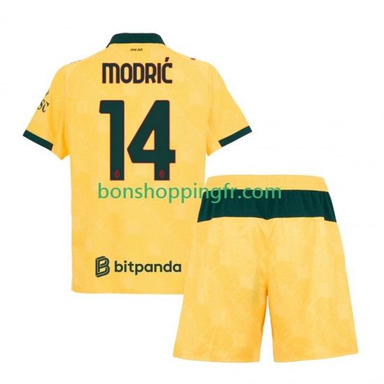 Maillot 3ème AC Milan Luca Modric 14 2025-2026 Manches Courtes Jeune Enfant(+shorts)