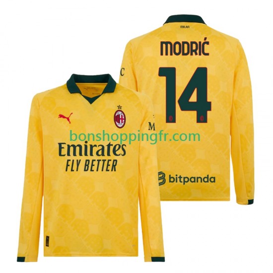 Maillot 3ème AC Milan Luca Modric 14 2025-2026 Manches Longues Homme Maillot 3ème AC Milan Luca Modric 14 2025-2026 Manches Longues Homme