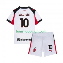 Maillot Extérieur AC Milan Rafael Leao 10 2025-2026 Manches Courtes Jeune Enfant(+shorts)