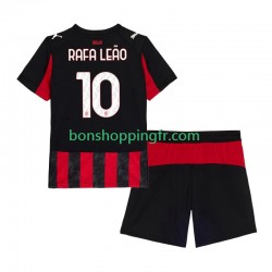 Maillot Domicile AC Milan Rafael Leao 10 2025-2026 Manches Courtes Jeune Enfant(+shorts)