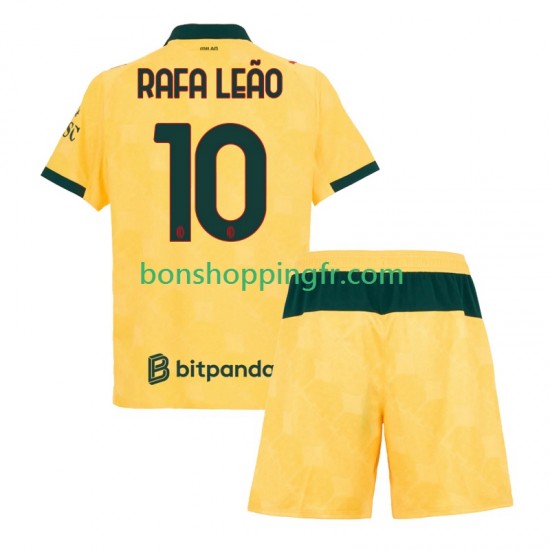 Maillot 3ème AC Milan Rafael Leao 10 2025-2026 Manches Courtes Jeune Enfant(+shorts)