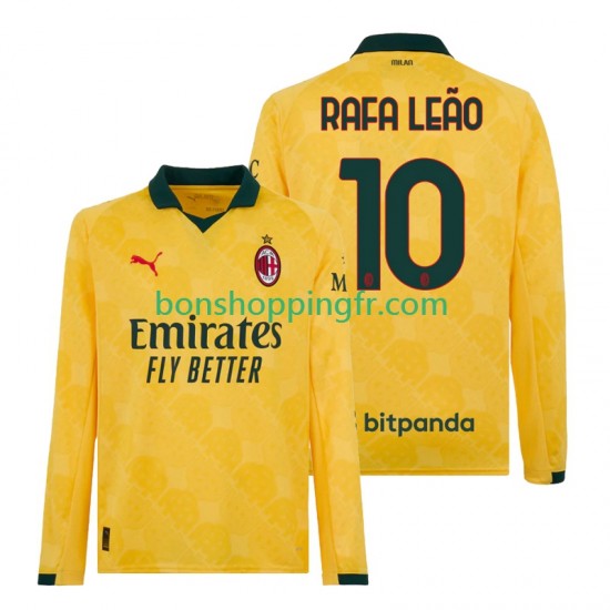 Maillot 3ème AC Milan Rafael Leao 10 2025-2026 Manches Longues Homme Maillot 3ème AC Milan Rafael Leao 10 2025-2026 Manches Longues Homme